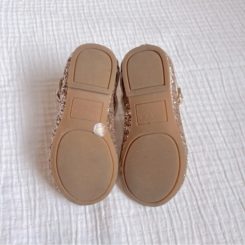 Edgehill x Nicola Bathie Glitter T-Bar Shoes, Baby/Toddler Size 6